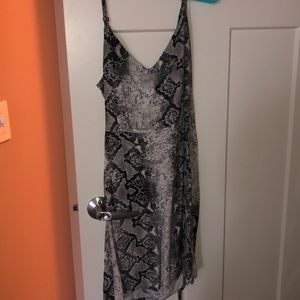 Snakeskin Print Dress